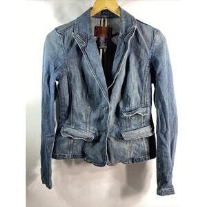 Vintage Calvin Klein Jeans Long Sleeve Denim Jacket Women's Size Small 34" Chest